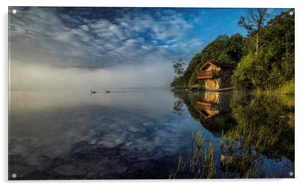 Swan Lake. Acrylic by Craig Breakey
