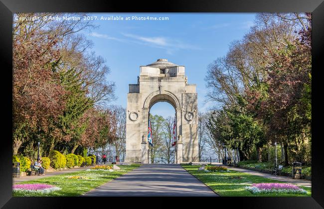 Arch of Remembrance Framed Print by Andy Morton