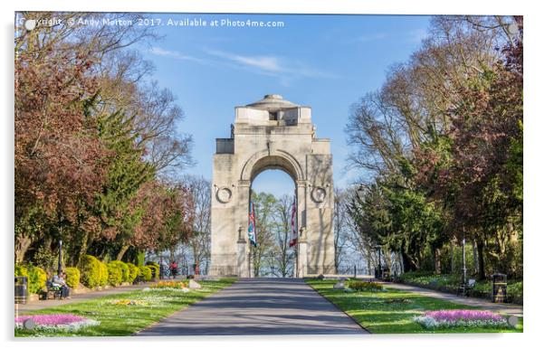 Arch of Remembrance Acrylic by Andy Morton