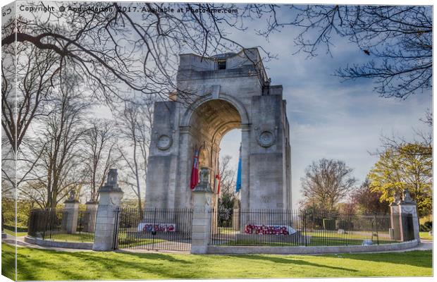 Arch of Remembrance Canvas Print by Andy Morton
