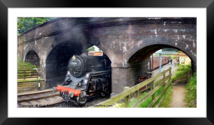 Weybourne Station Framed Mounted Print by Alan Simpson