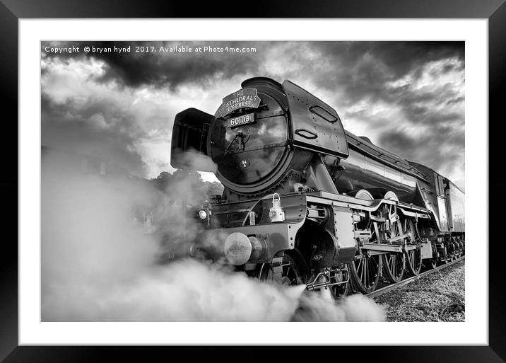 All steamed up Framed Mounted Print by bryan hynd