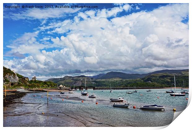 Barmouth Harbour Print by Frank Irwin