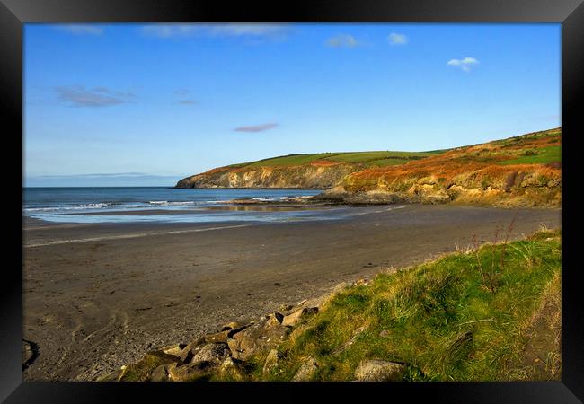 Newport Beach, Pembrokeshire, Wales, UK Framed Print by Mark Llewellyn