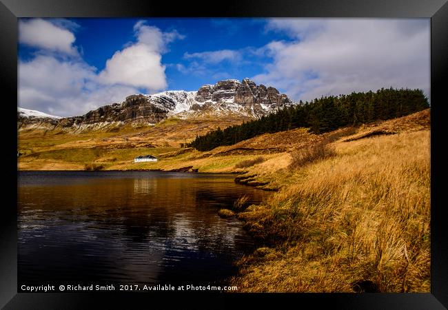 The Storr reflected Framed Print by Richard Smith