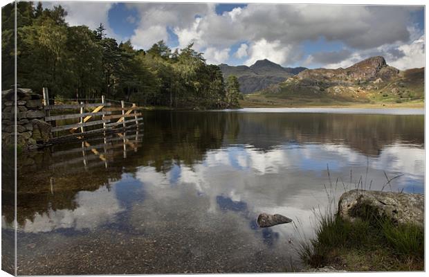 Lunch At Blea Tarn Canvas Print by Steve Glover