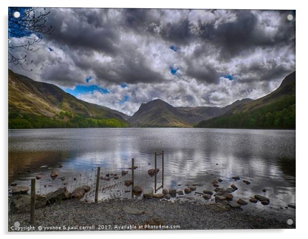 Buttermere Lake Acrylic by yvonne & paul carroll