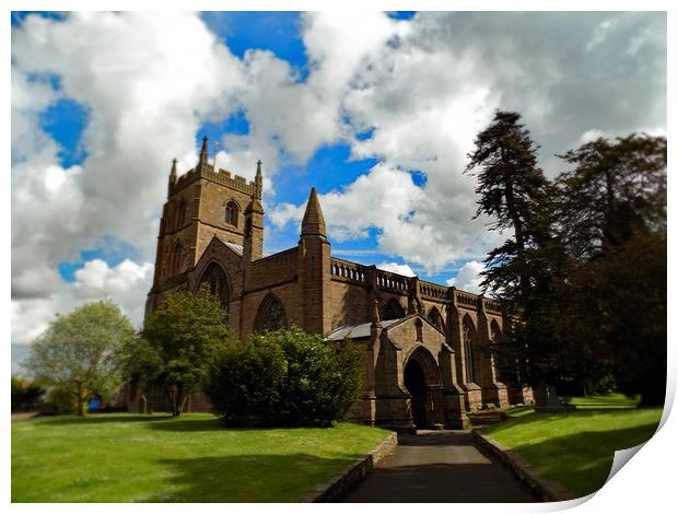 leominster priory Print by paul ratcliffe