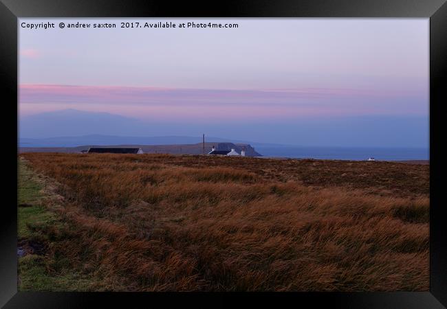 A LITTLE COLOUR Framed Print by andrew saxton