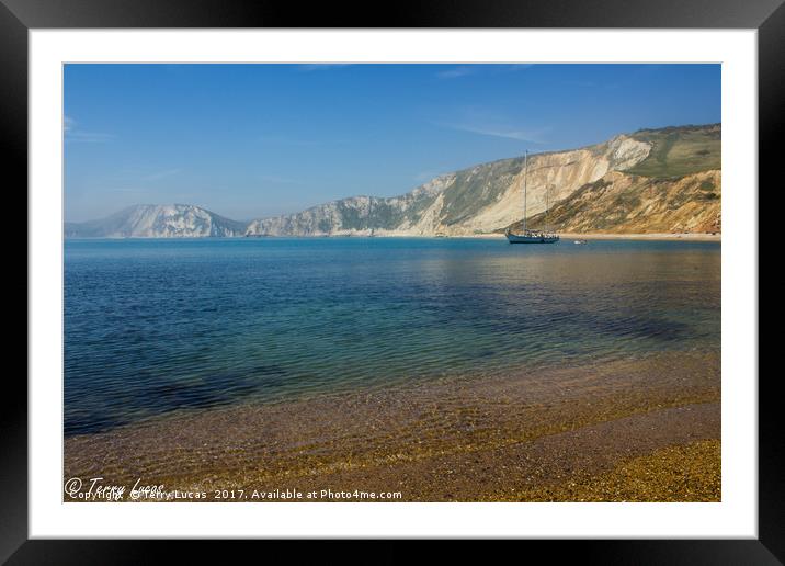 Worbarrow Bay Framed Mounted Print by Terry Lucas