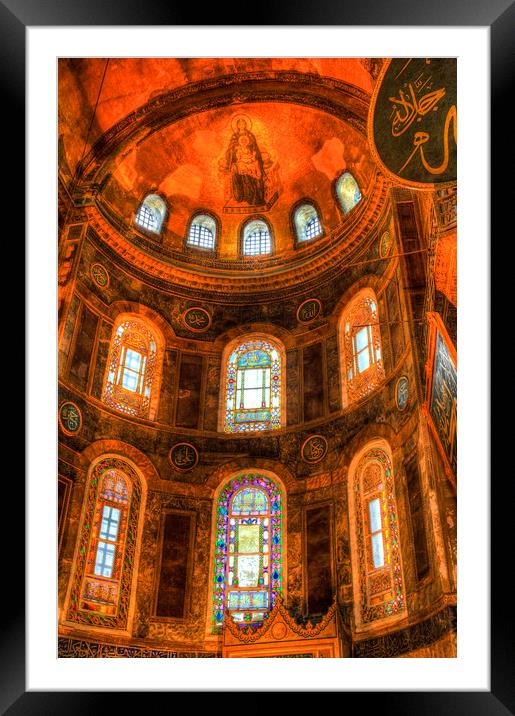 Hagia Sophia Istanbul Framed Mounted Print by David Pyatt