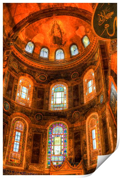 Hagia Sophia Istanbul Print by David Pyatt