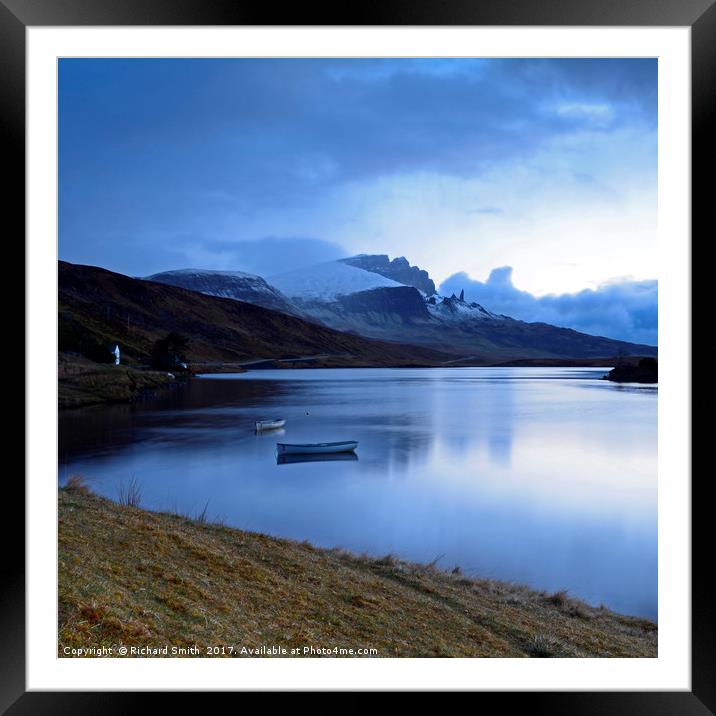   The Storr on a winters morn                      Framed Mounted Print by Richard Smith