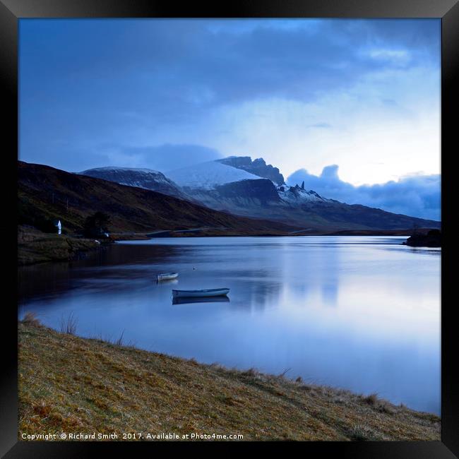   The Storr on a winters morn                      Framed Print by Richard Smith