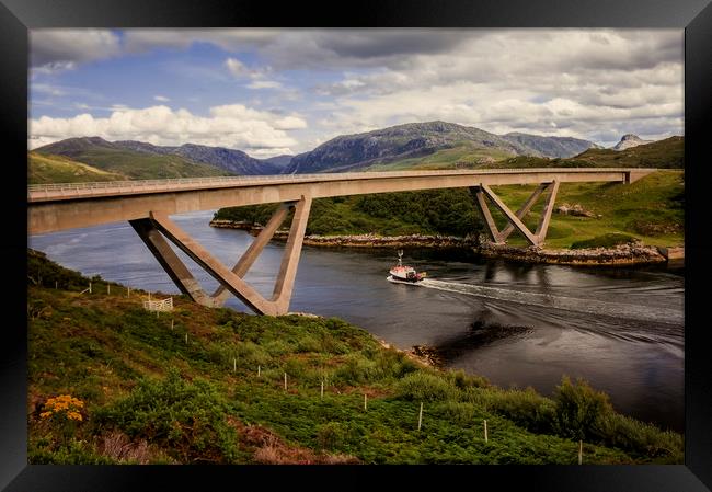 The Kylesku Bridge Scotland Framed Print by Derek Beattie