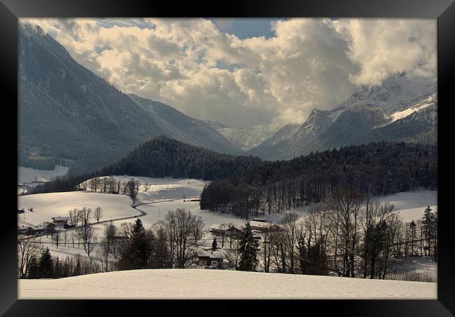 Winter in Bavaria Framed Print by Pete Hemington
