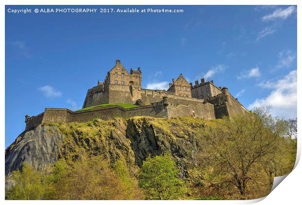 Edinburgh Castle, Scotland. Print by ALBA PHOTOGRAPHY
