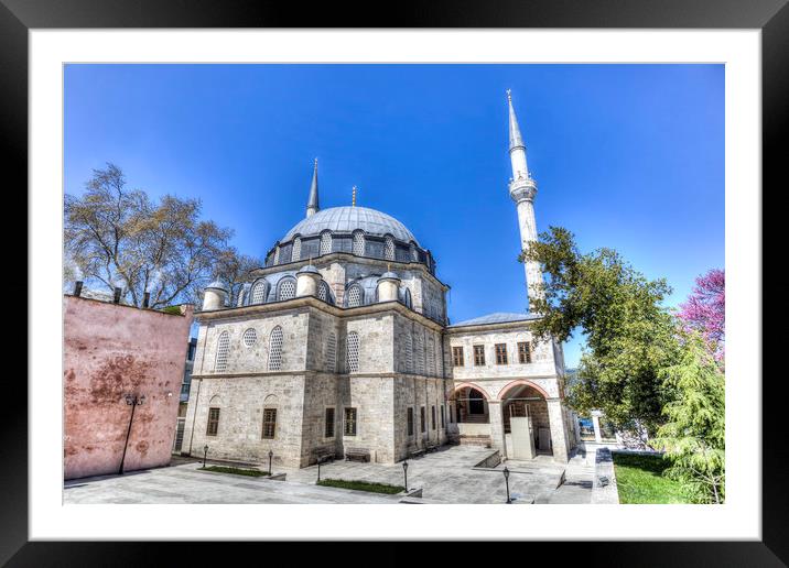 Istanbul Mosque Framed Mounted Print by David Pyatt