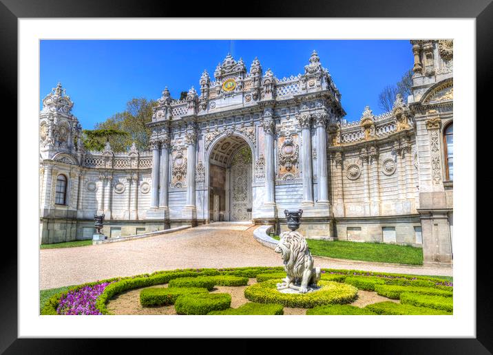 Dolmabahce Palace Istanbul Framed Mounted Print by David Pyatt