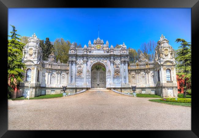 Dolmabahce Palace Istanbul Framed Print by David Pyatt