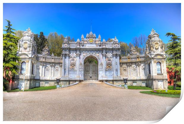 Dolmabahce Palace Istanbul Print by David Pyatt