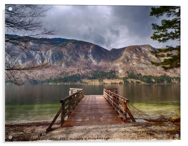 Lake Bohinj, Slovenia Acrylic by yvonne & paul carroll