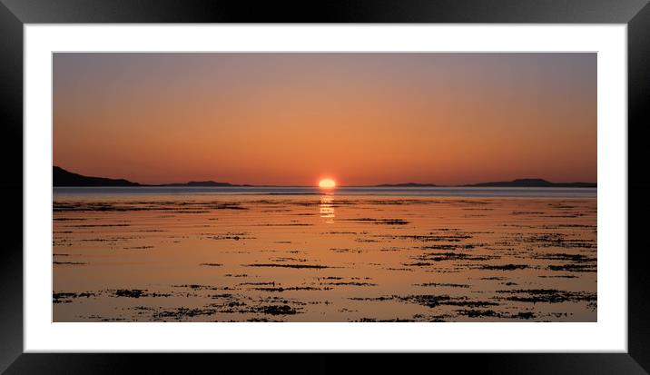 Loch Broom Sunset Framed Mounted Print by Mike Stephen