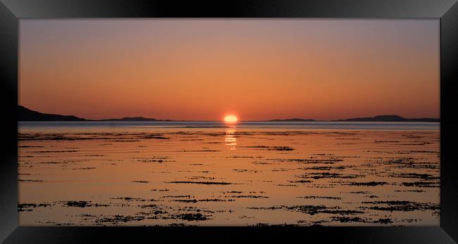 Loch Broom Sunset Framed Print by Mike Stephen