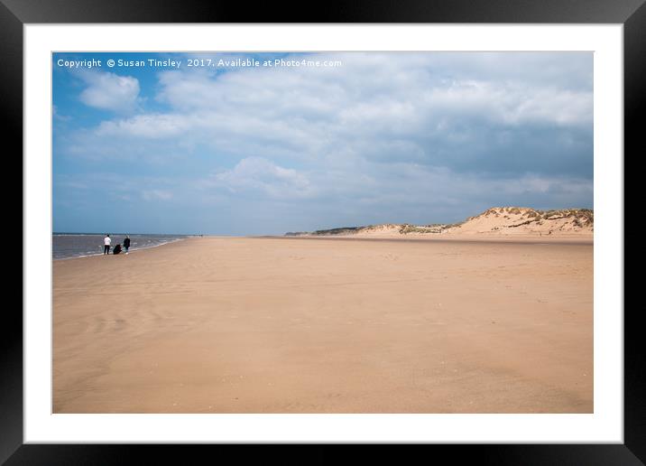 Formby beach Framed Mounted Print by Susan Tinsley