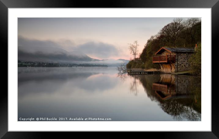 Still on the Lake Framed Mounted Print by Phil Buckle