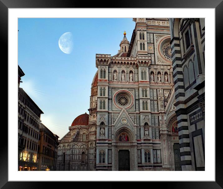 The duomo Firenze Framed Mounted Print by paul ratcliffe