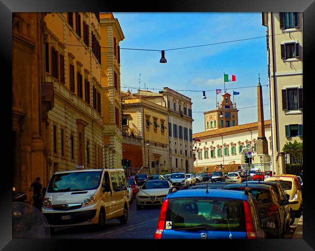 rome rush hour  Framed Print by paul ratcliffe