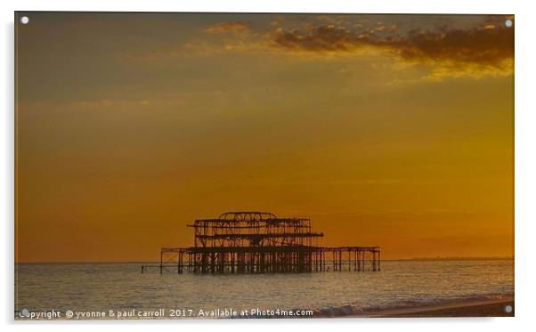 West Pier, Brighton Acrylic by yvonne & paul carroll
