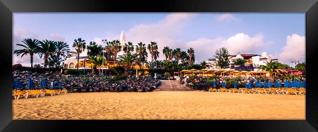 Playa Dorada beach looking back Framed Print by Naylor's Photography