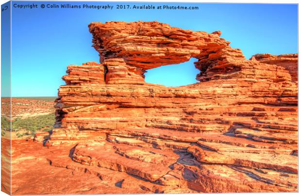 Natures Window Kalbarri National Park  1 Canvas Print by Colin Williams Photography