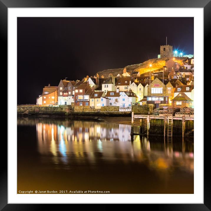 Abbey Wharf, Whitby Framed Mounted Print by Janet Burdon