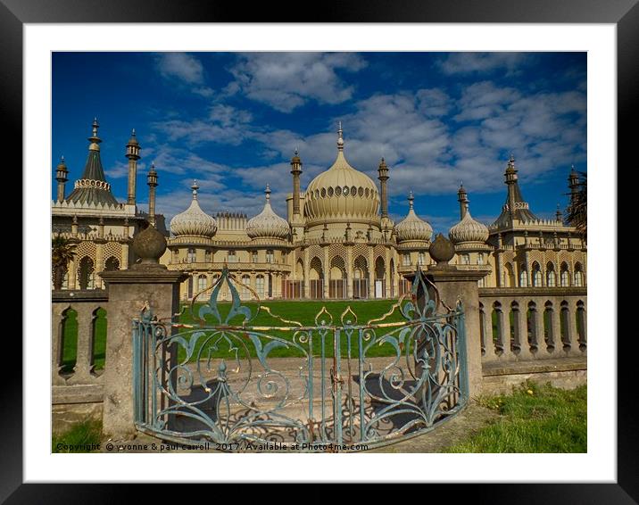 Brighton Royal Pavilion Framed Mounted Print by yvonne & paul carroll
