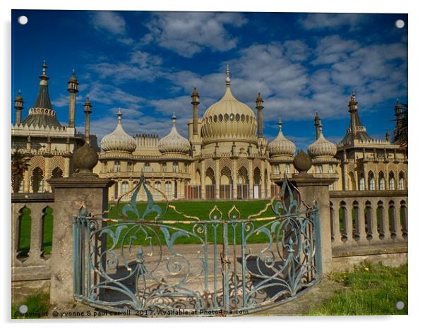 Brighton Royal Pavilion Acrylic by yvonne & paul carroll