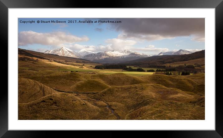 The Crainlarich Hills Framed Mounted Print by Stuart McGeown