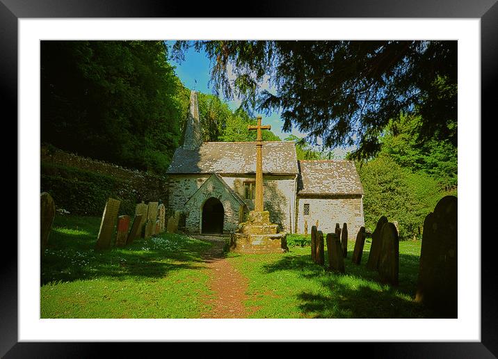 St Buenos Church, Culbone Framed Mounted Print by graham young