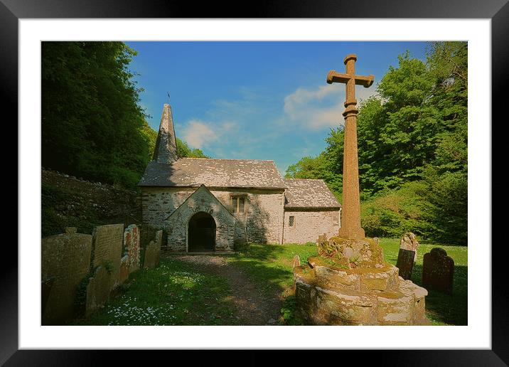 Culbone Church Framed Mounted Print by graham young