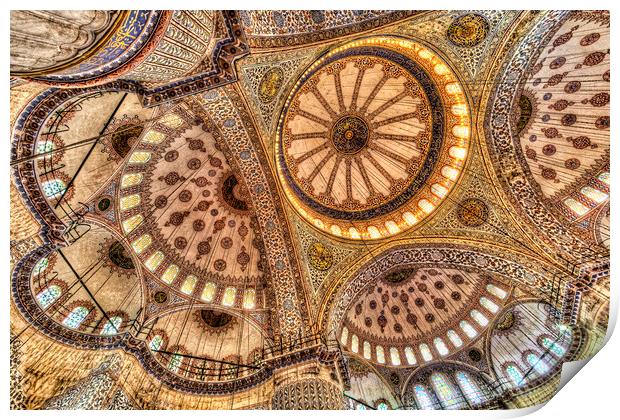 The Blue Mosque Istanbul  Print by David Pyatt