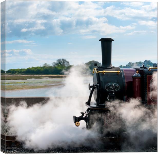 Steam and clouds Canvas Print by Linda Cooke