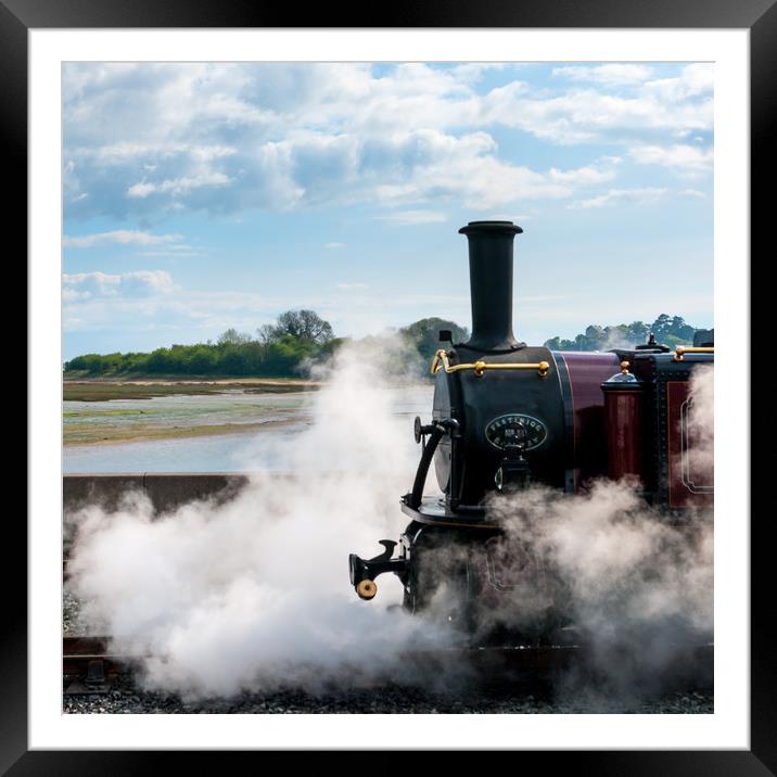 Steam and clouds Framed Mounted Print by Linda Cooke