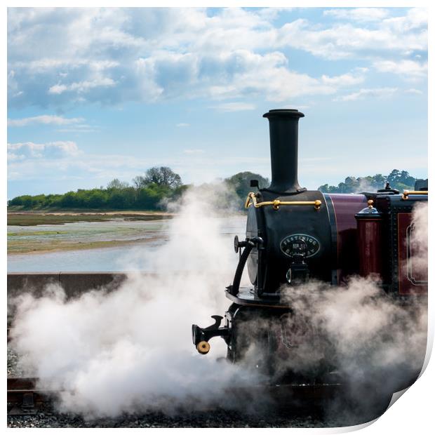 Steam and clouds Print by Linda Cooke