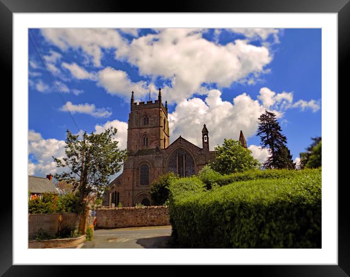 leominster priory st peters and st pauls Framed Mounted Print by paul ratcliffe