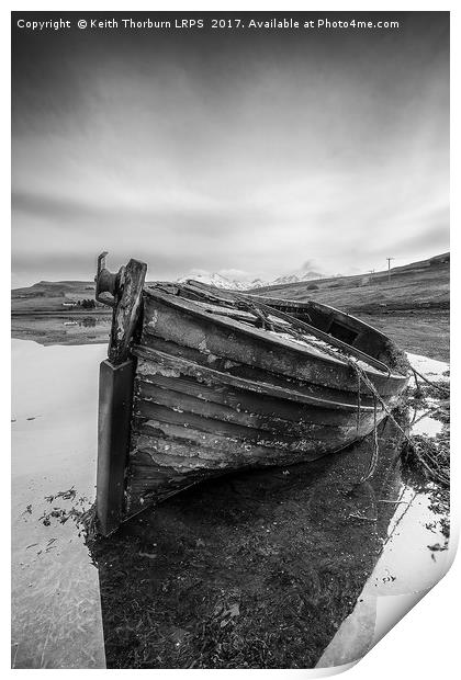 MacNab Bay Old Boat Print by Keith Thorburn EFIAP/b