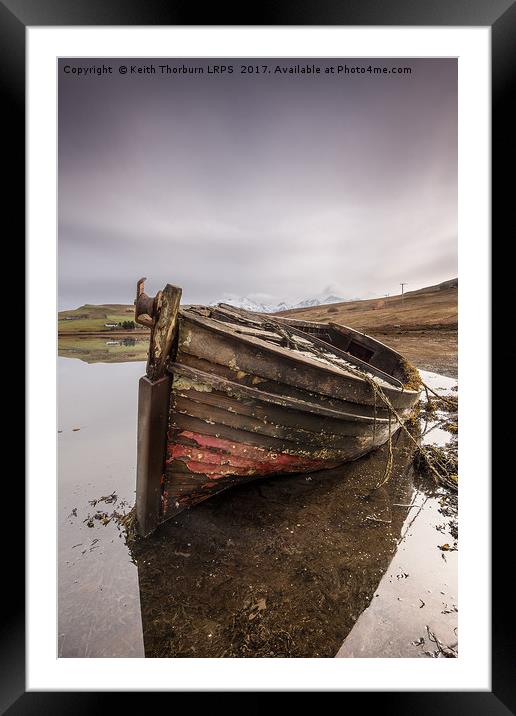MacNab Bay Old Boat Framed Mounted Print by Keith Thorburn EFIAP/b
