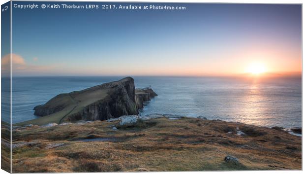Neist Point Sunset Canvas Print by Keith Thorburn EFIAP/b