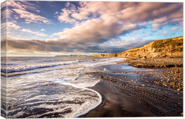 Brook Bay Beach Canvas Print by Wight Landscapes